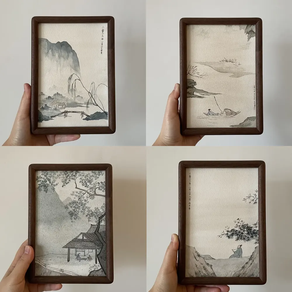 NO.17-NO.20 Traditional Chinese Watercolor