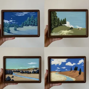 NO.1- NO4 Acrylic Landscape Painting