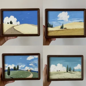 NO.5- NO8 Acrylic Landscape Painting