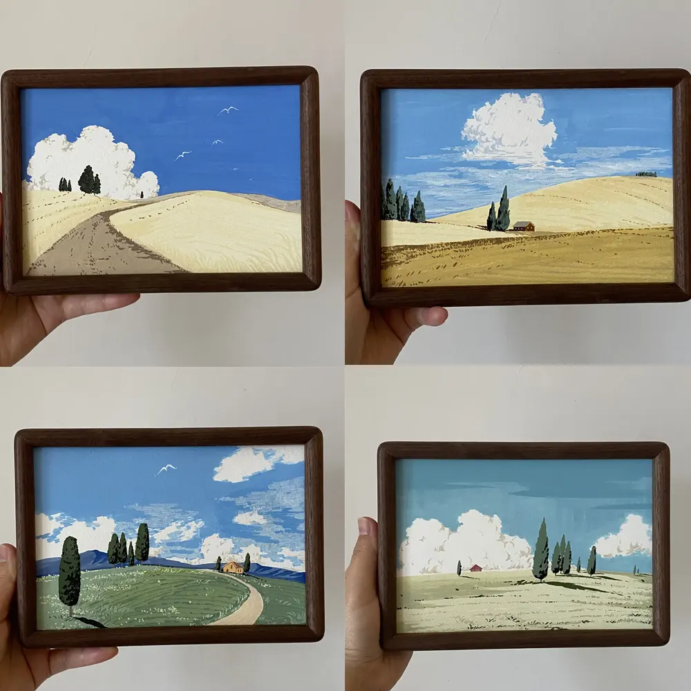 NO.5- NO8 Acrylic Landscape Painting