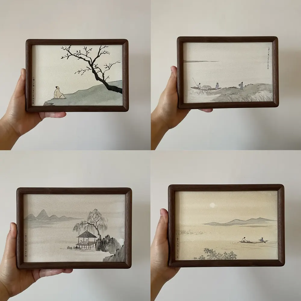 NO.5-NO.8 Traditional Chinese Watercolor