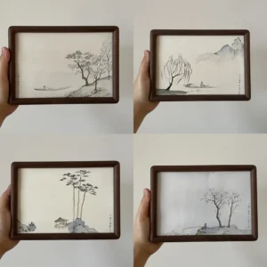 NO.9-NO.12 Traditional Chinese Watercolor